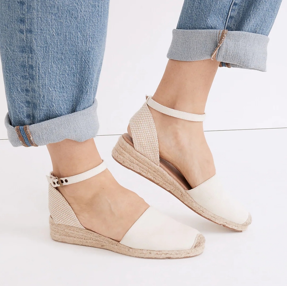 Madewell The Evelina Espadrille in (Re)sourced Canvas, 8.5